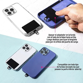 SUUUPER PRECIOOOO - CADENA METALICA PULSERA PARA CELU X5